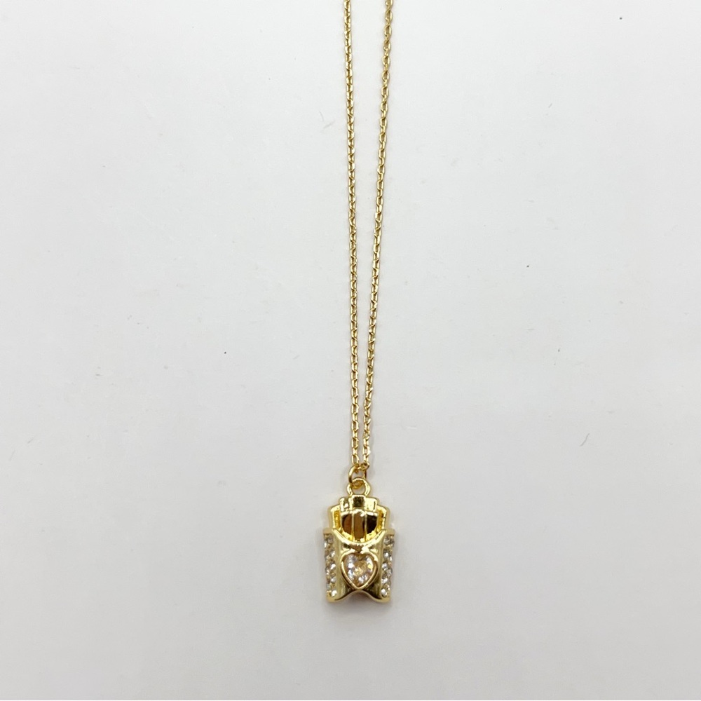 KS881-Kate Spade French fries necklace